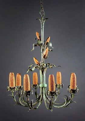 Chandelier for Iowa Corn Room, Hotel Montrose, Cedar Rapids, Iowa (1925)